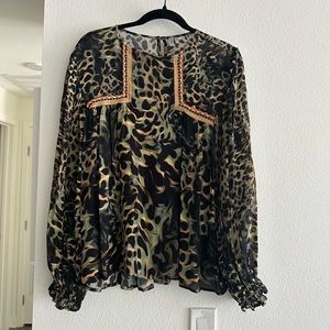 Anthropologie Bl-nk Miranda Peasant Blouse